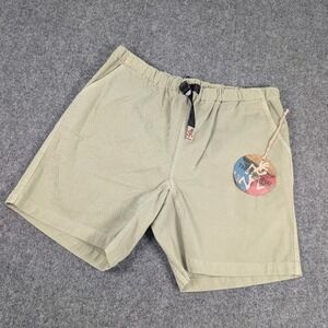 Gramicci G-Short Men L Khaki Tan Cotton Twill Climbing Hiking Shorts NWT